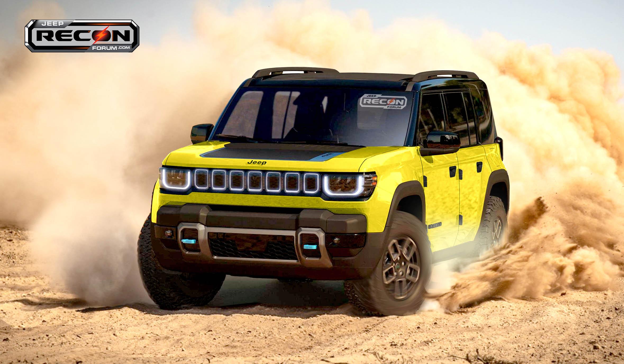 Toyota Compact Cruiser 2025 Jeep Recon EV Previews in More Colors Jeep-Recon-Yellow