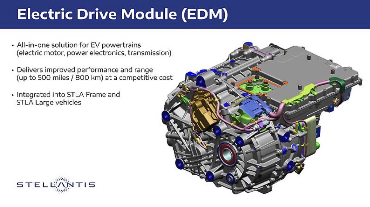 Toyota Compact Cruiser Jeep Recon EV is powered by new Electric Drive Module (EDM) which "will help each platform achieve driving range up to 500 miles (800 km)." Ram 1500 REV EDM